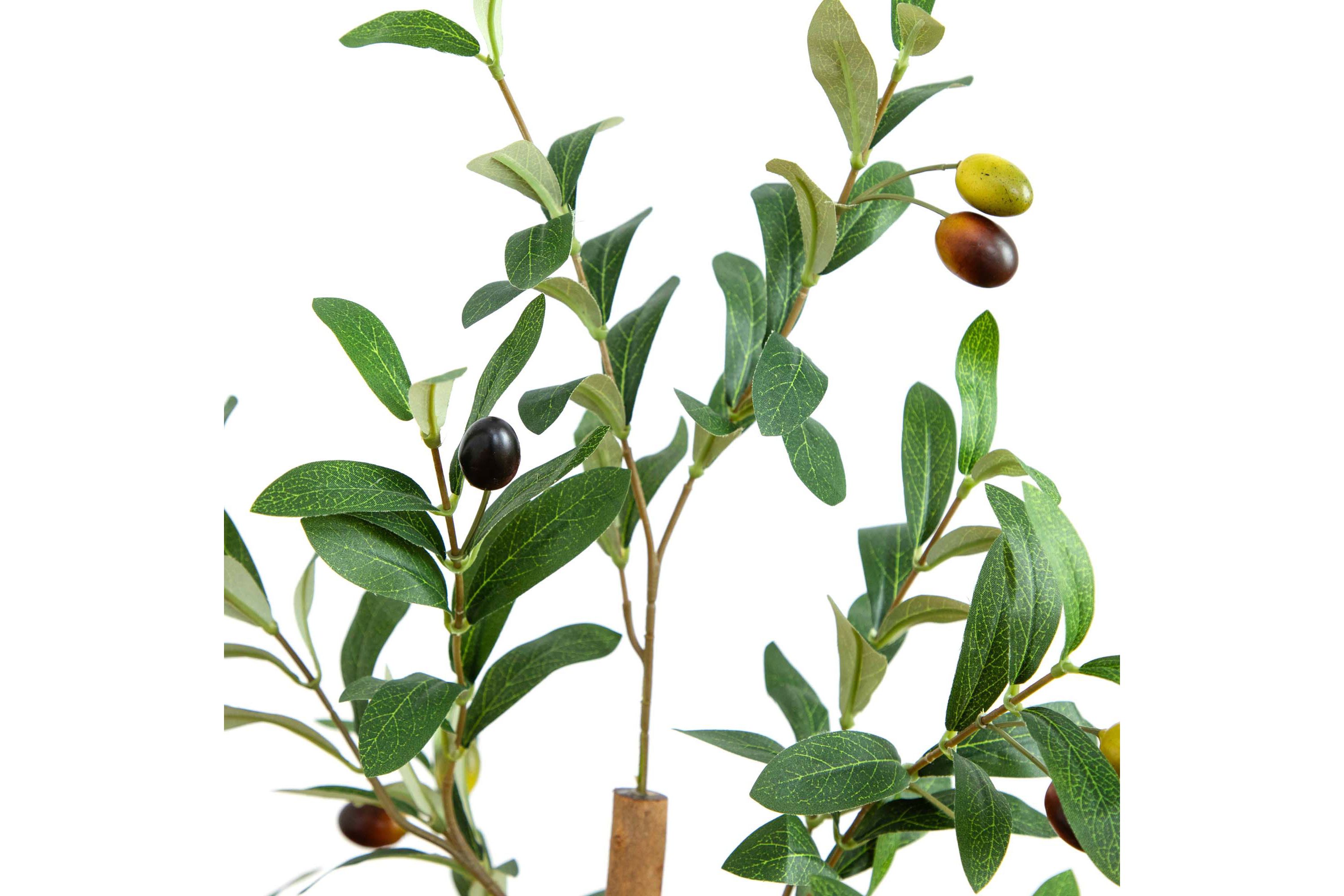 4ft. Artificial Olive Tree with Natural Trunk