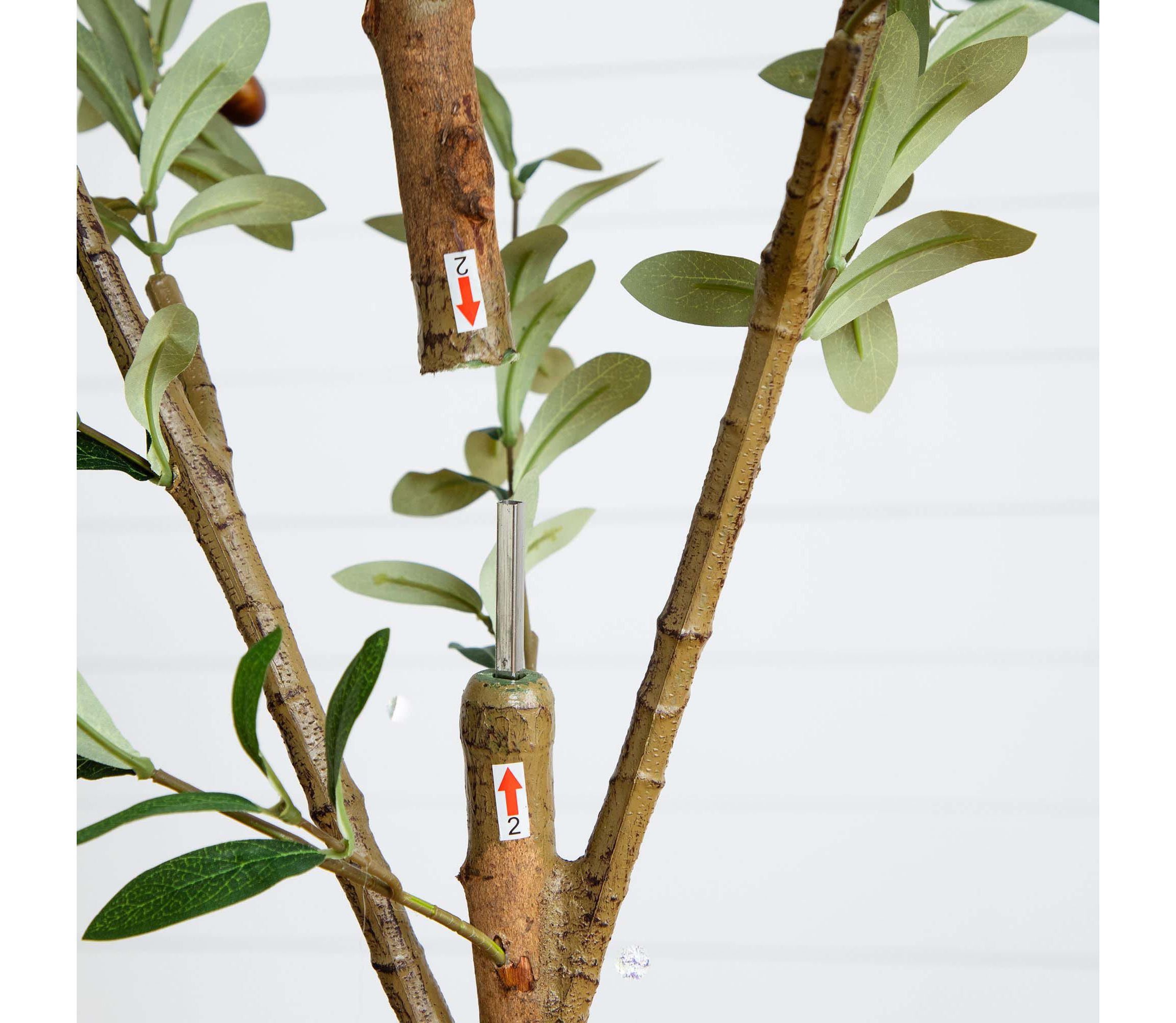 9ft. Artificial Olive Tree with Natural Trunk