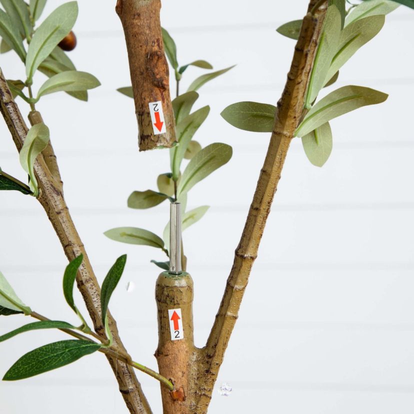 9ft. Artificial Olive Tree with Natural Trunk