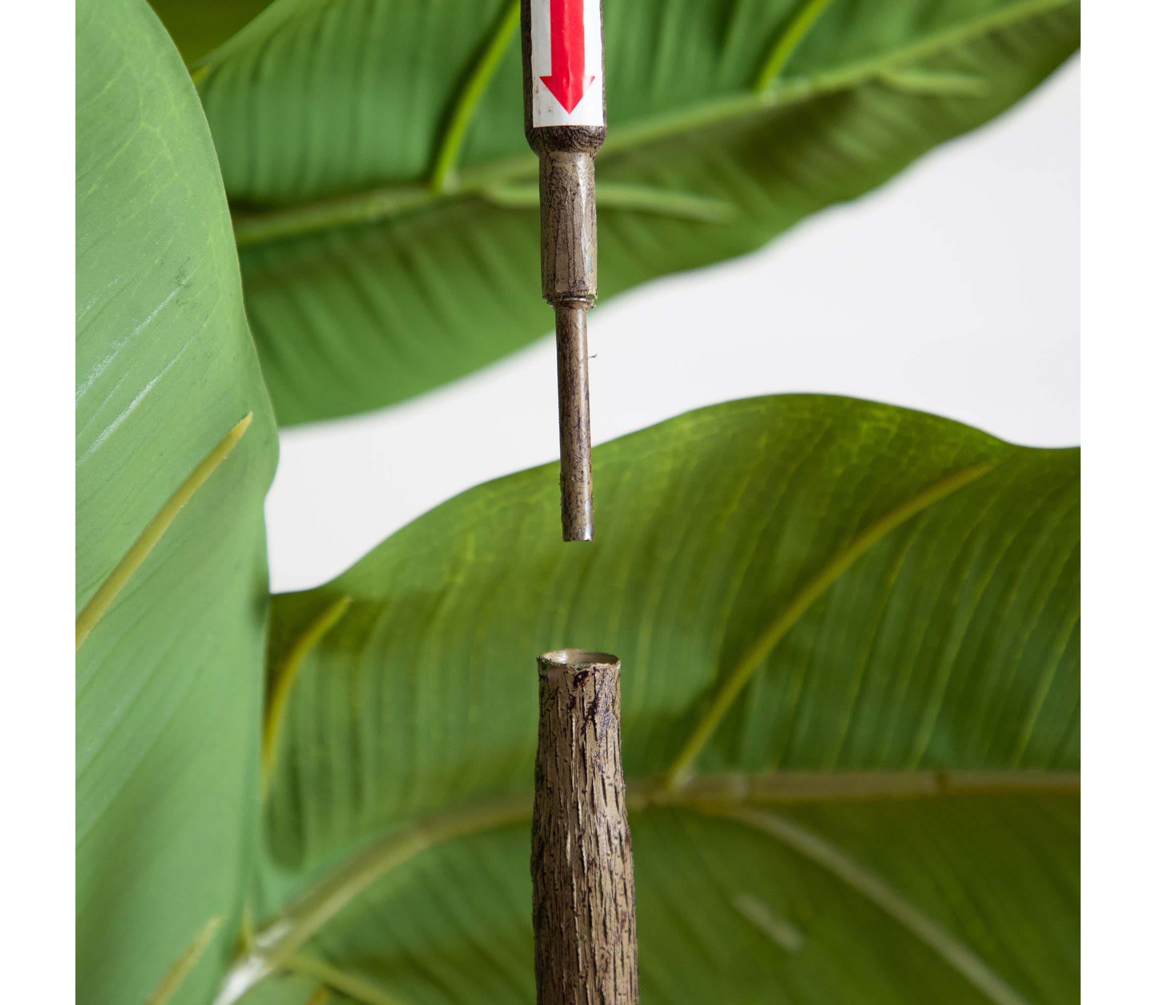 6ft. Artificial Rubber Tree in Decorative Planter with Real Touch Leaves