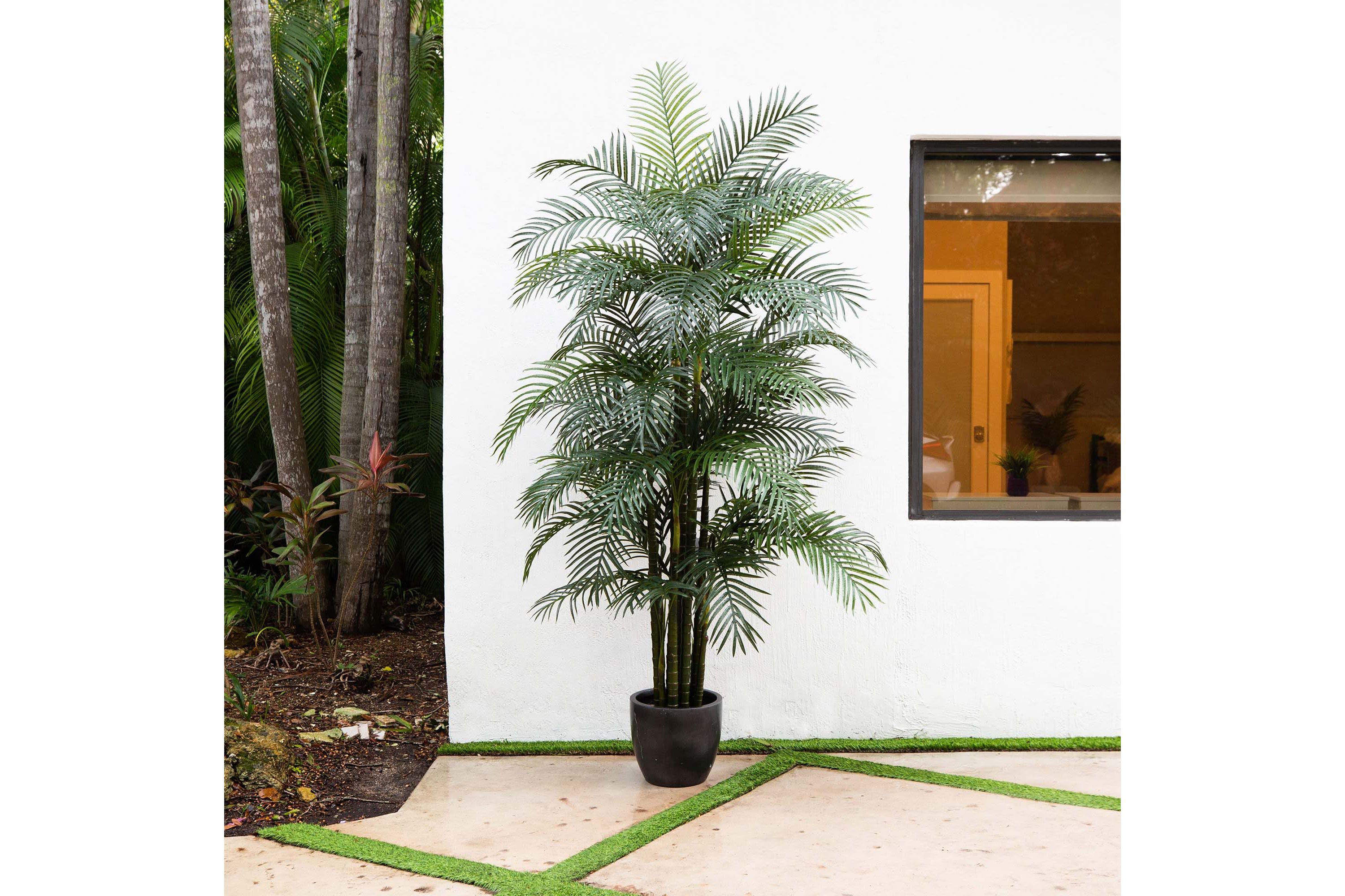 9ft. UV Resistant Artificial Areca Palm Tree (Indoor/Outdoor)