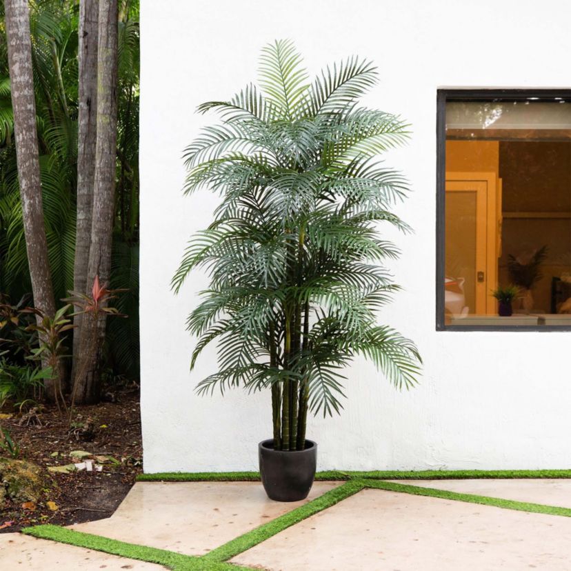 9ft. UV Resistant Artificial Areca Palm Tree (Indoor/Outdoor)