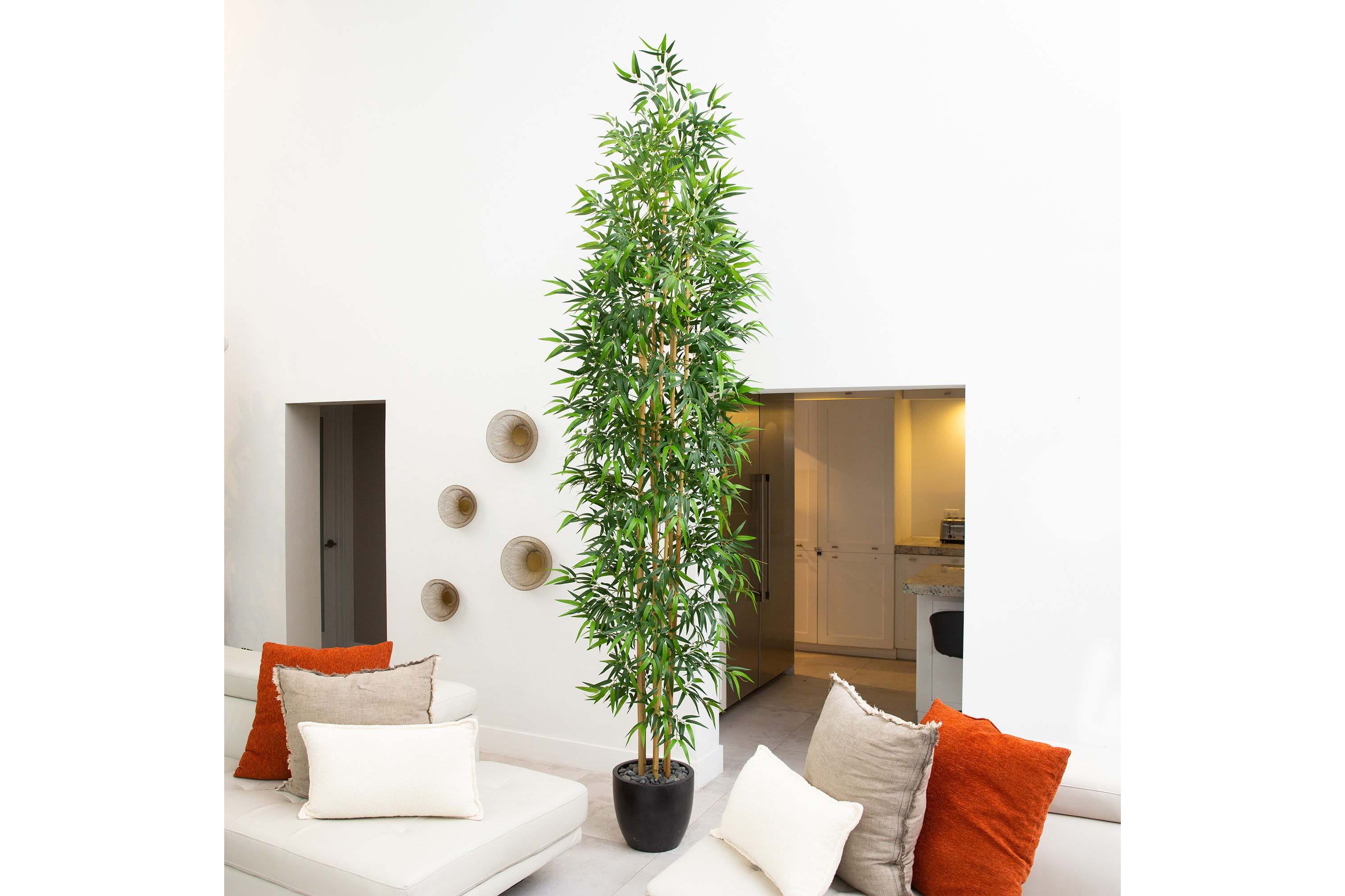11ft. Artificial Bamboo Tree with Real Bamboo Trunks