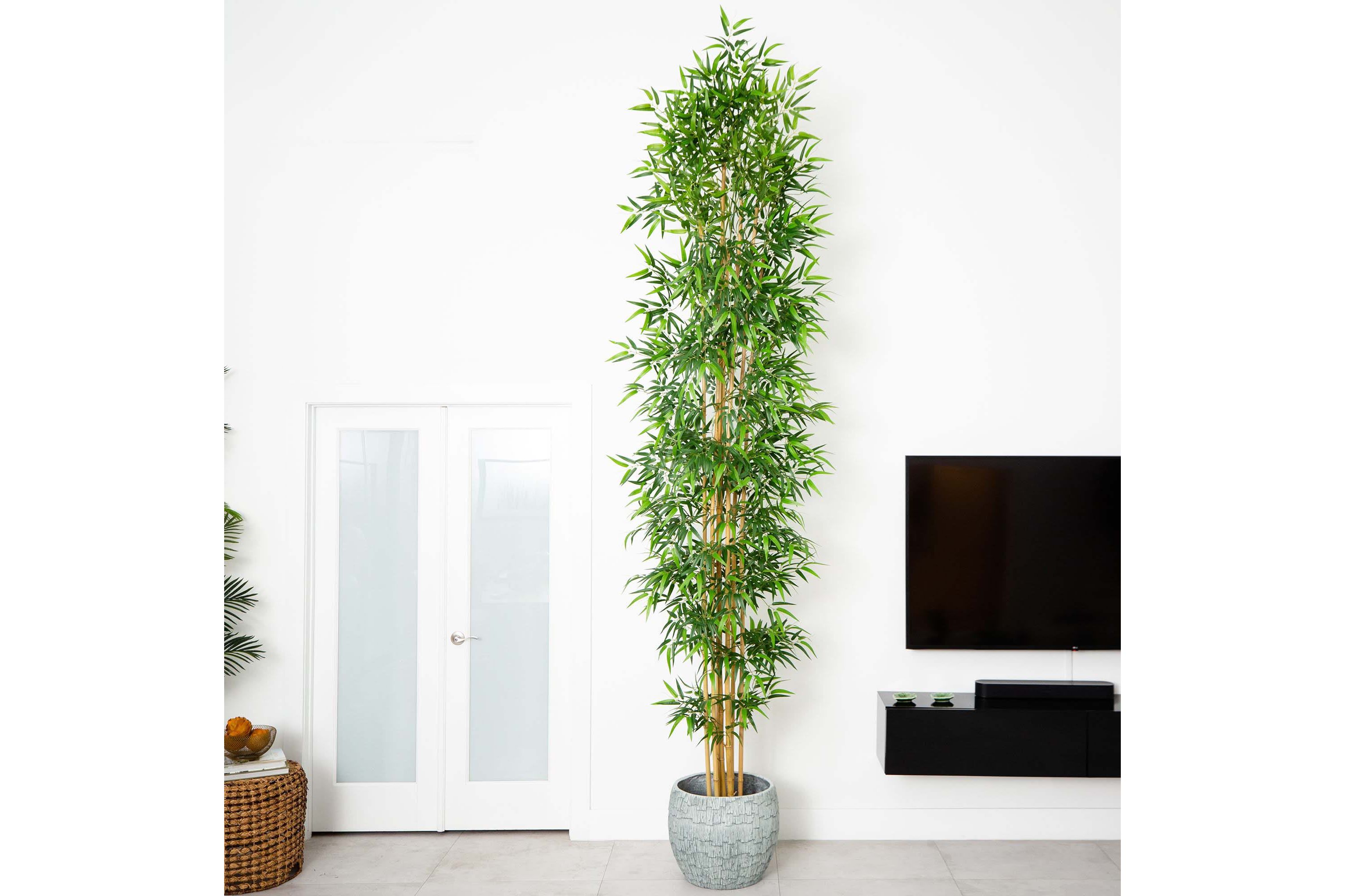 12ft. Artificial Bamboo Tree with Real Bamboo Trunks