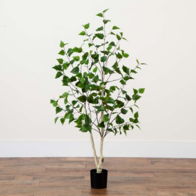 4ft. Artificial Birch Tree with Real Touch Leaves