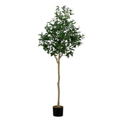 Nearly Natural 5ft. Artificial Olive Tree, Green
