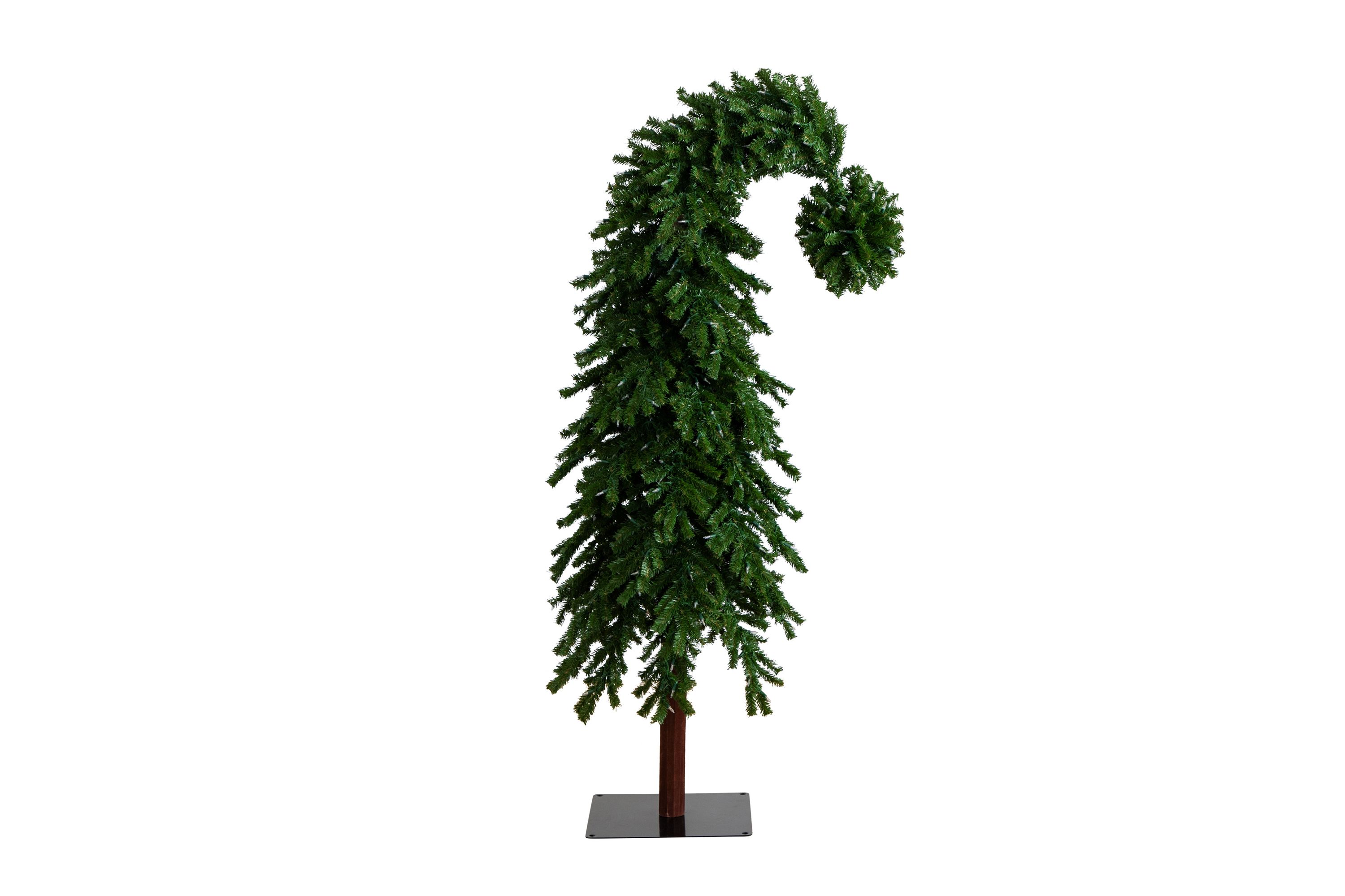 7ft. Holiday Green Santa’s Hat Christmas Tree with 500 LED Lights and 1275 Bendable Branches