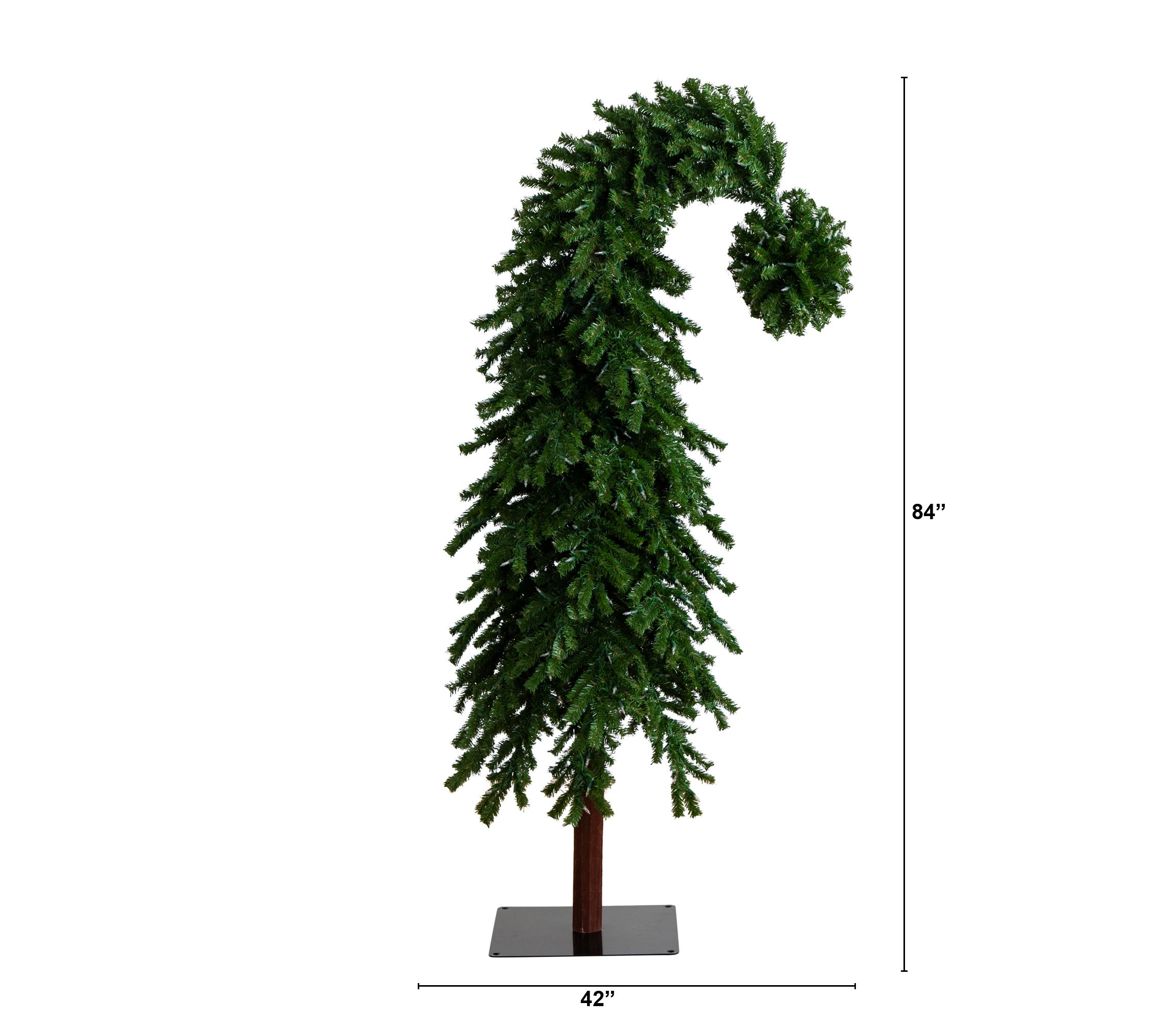 7ft. Holiday Green Santa’s Hat Christmas Tree with 500 LED Lights and 1275 Bendable Branches