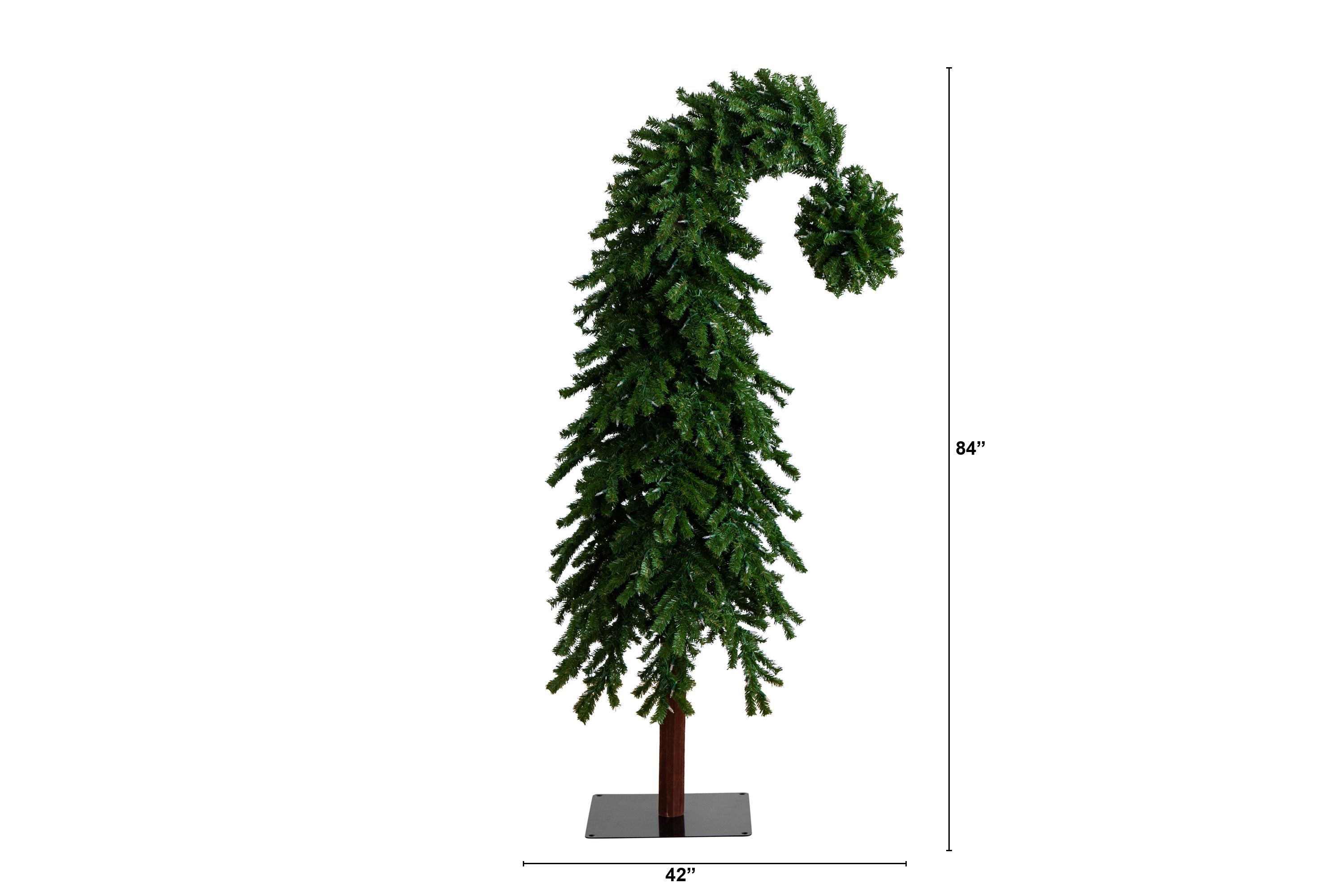 7ft. Holiday Green Santa’s Hat Christmas Tree with 500 LED Lights and 1275 Bendable Branches