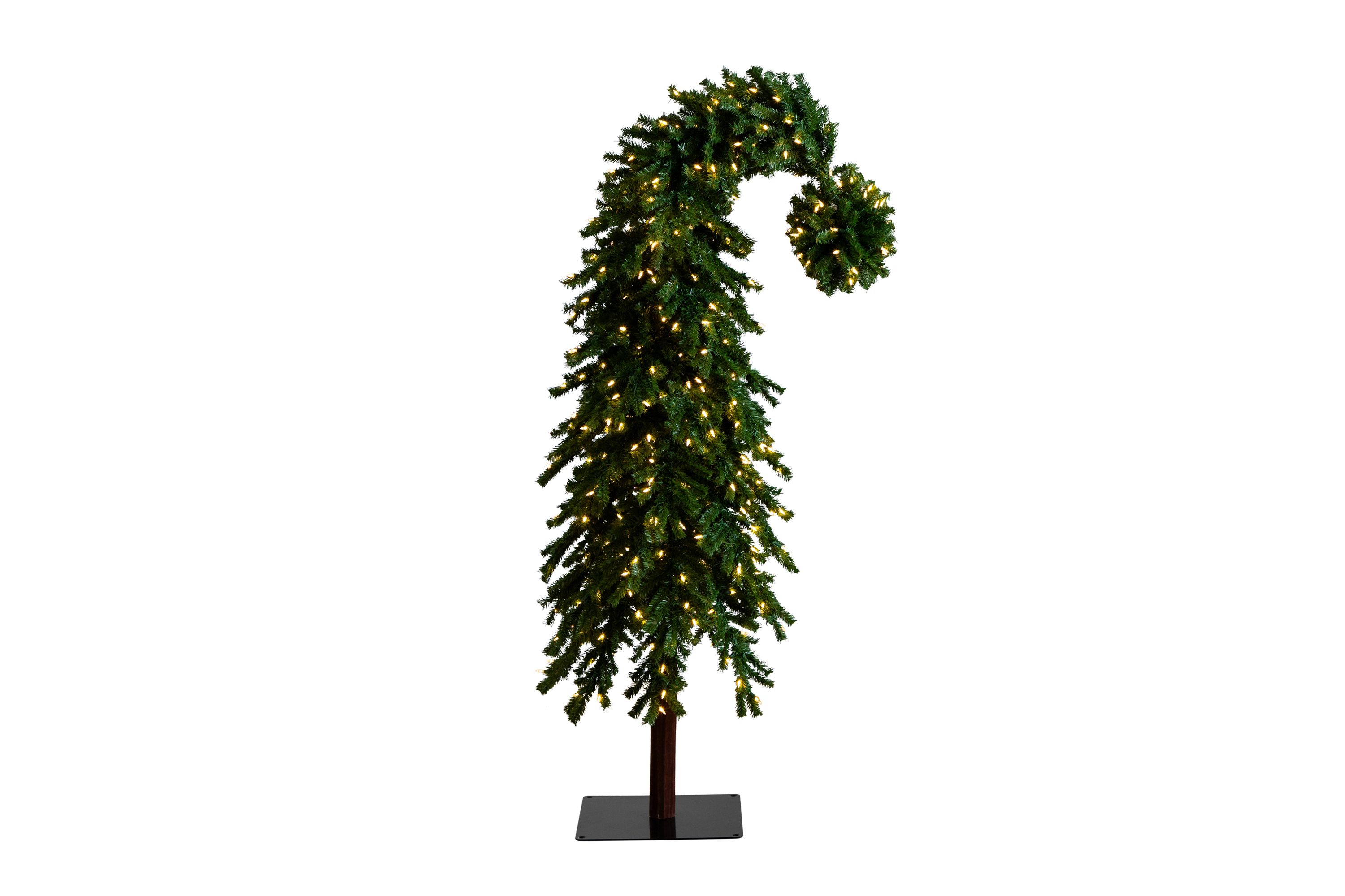 7ft. Holiday Green Santa’s Hat Christmas Tree with 500 LED Lights and 1275 Bendable Branches