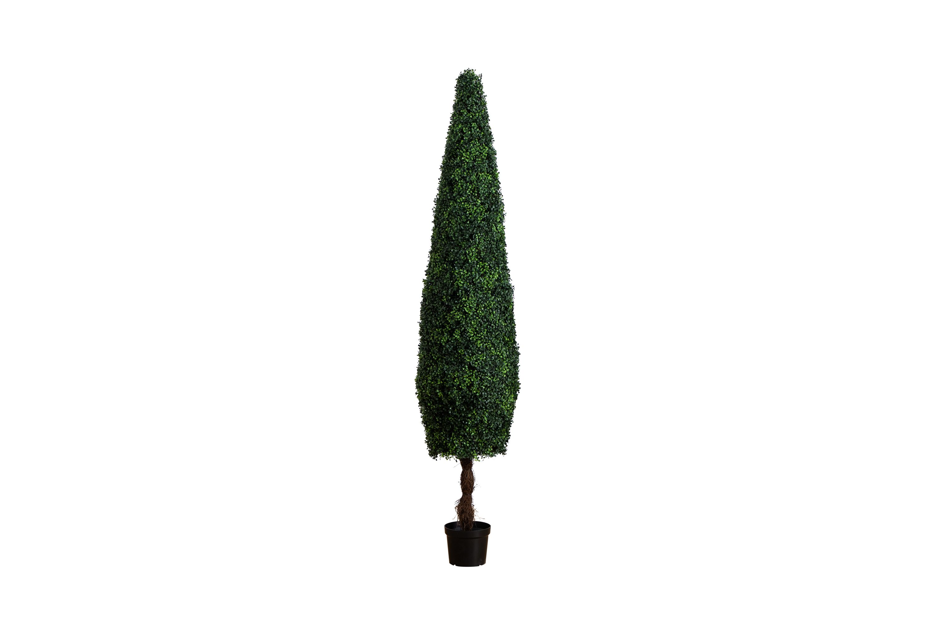 8ft. UV Resistant Artificial Boxwood Topiary Cone Tree (Indoor/Outdoor)