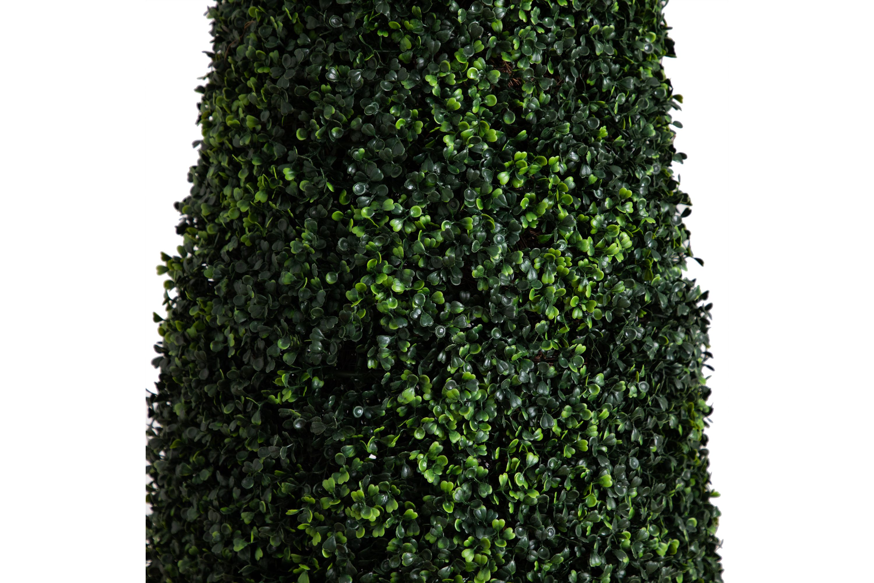 8ft. UV Resistant Artificial Boxwood Topiary Cone Tree (Indoor/Outdoor)