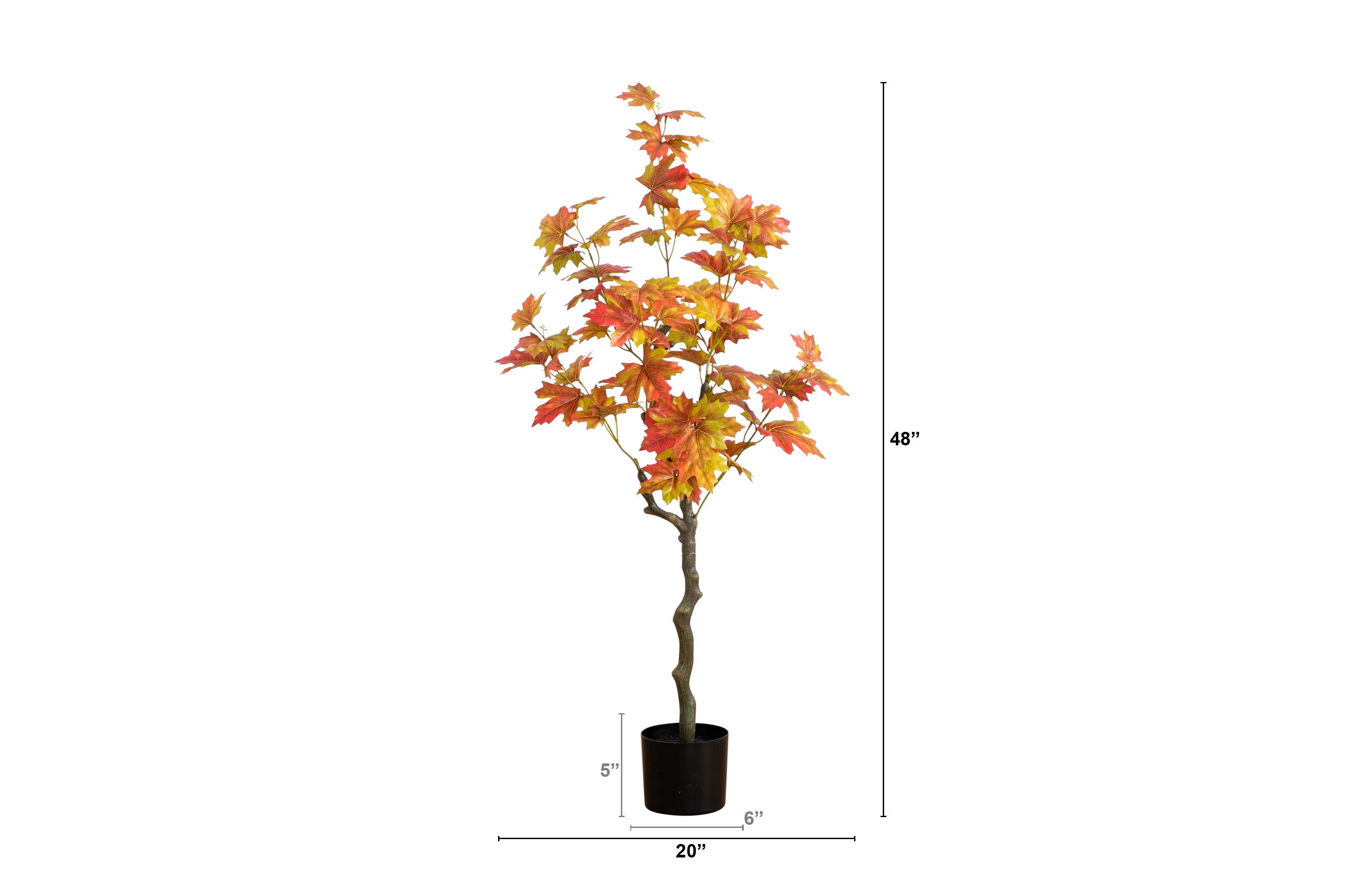 4ft. Autumn Maple Artificial Fall Tree