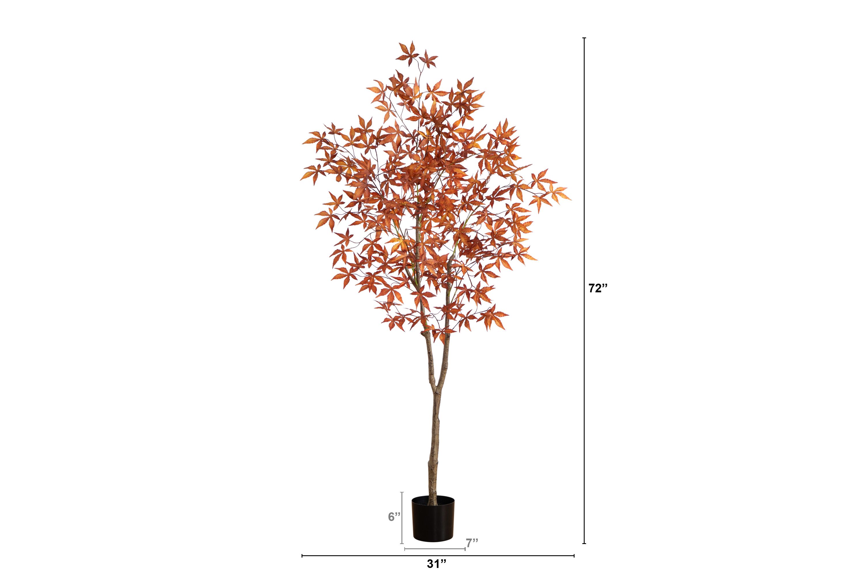 6ft. Autumn Japanese Maple Artificial Fall Tree