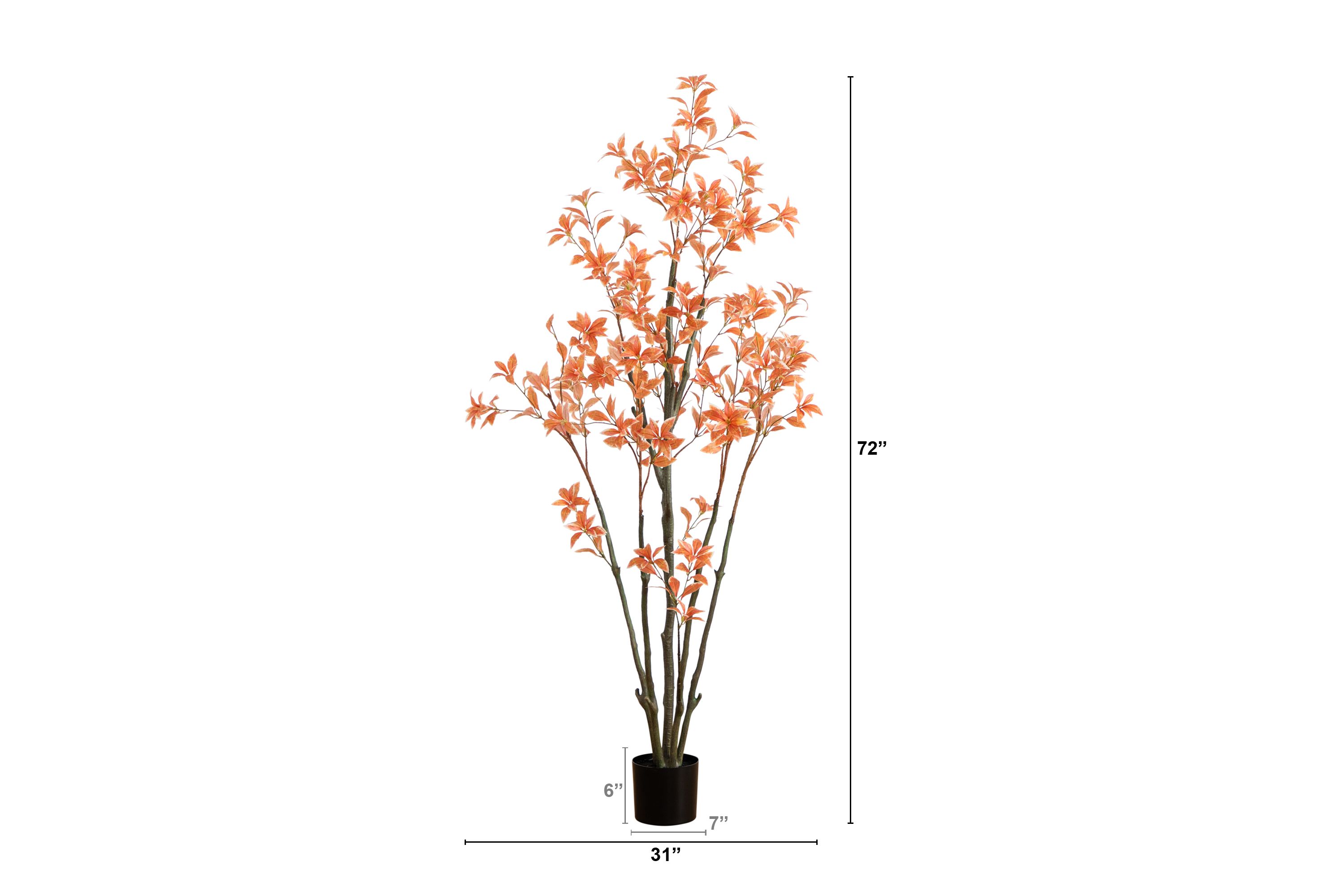 6ft. Autumn Pieris Artificial Fall Tree