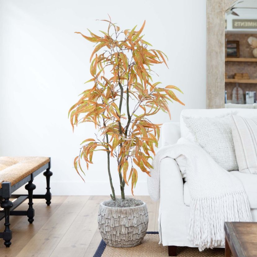 5ft. Autumn Wispy Eucalyptus Artificial Fall Tree