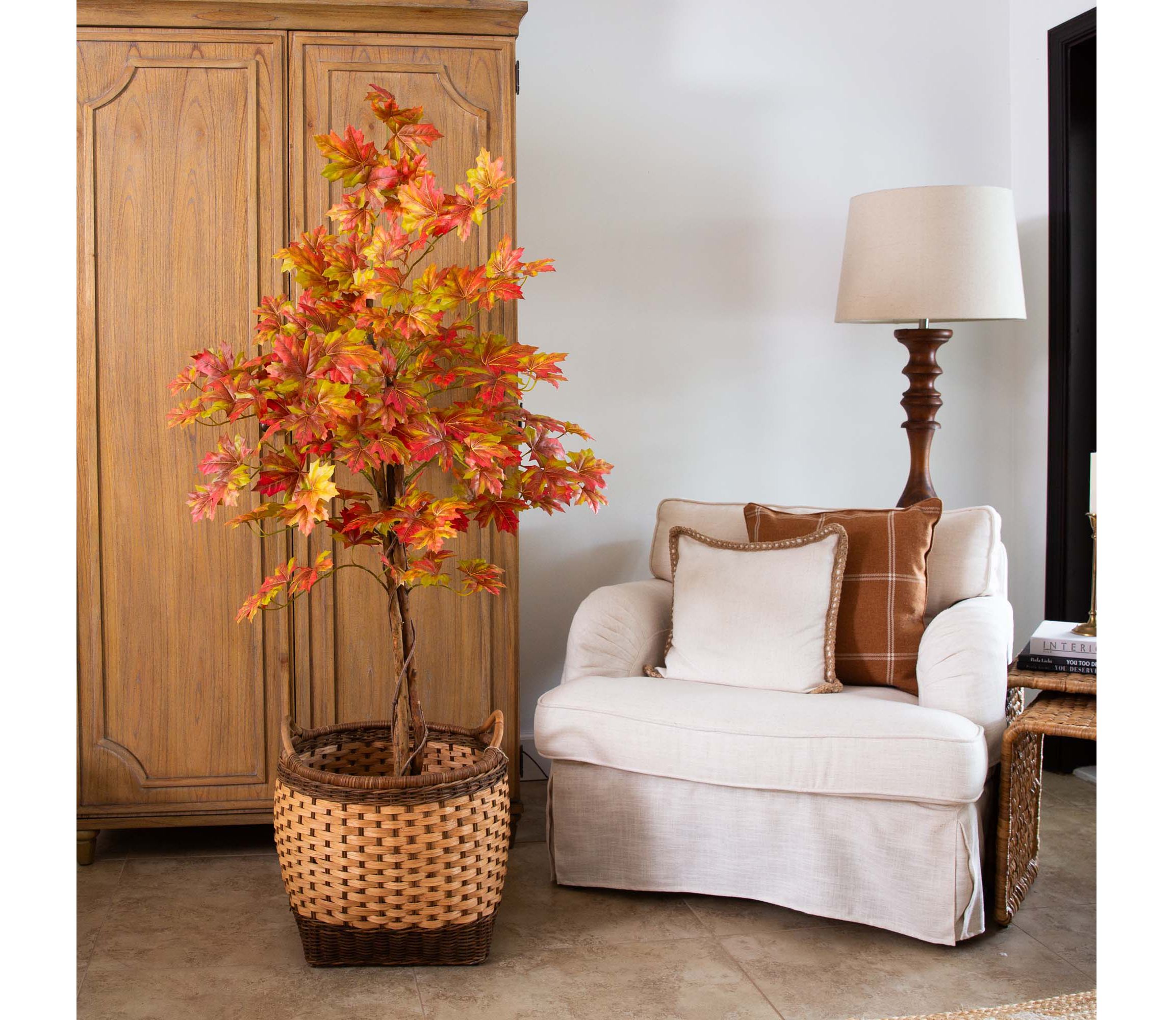 5ft. Autumn Deluxe Maple Artificial Fall Tree