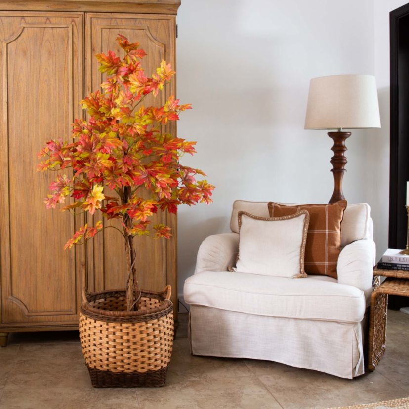 5ft. Autumn Deluxe Maple Artificial Fall Tree