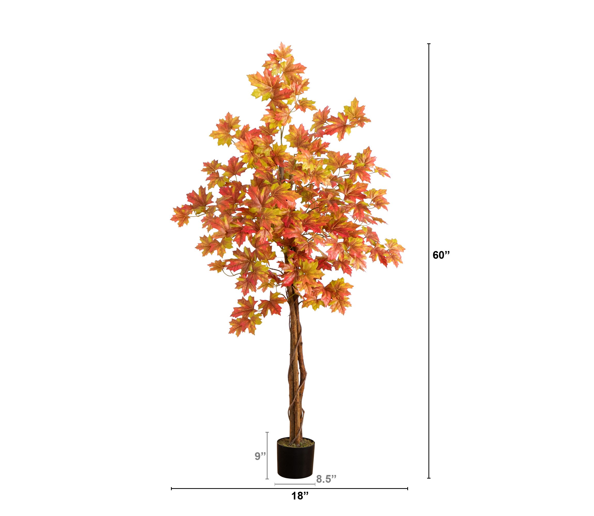 5ft. Autumn Deluxe Maple Artificial Fall Tree