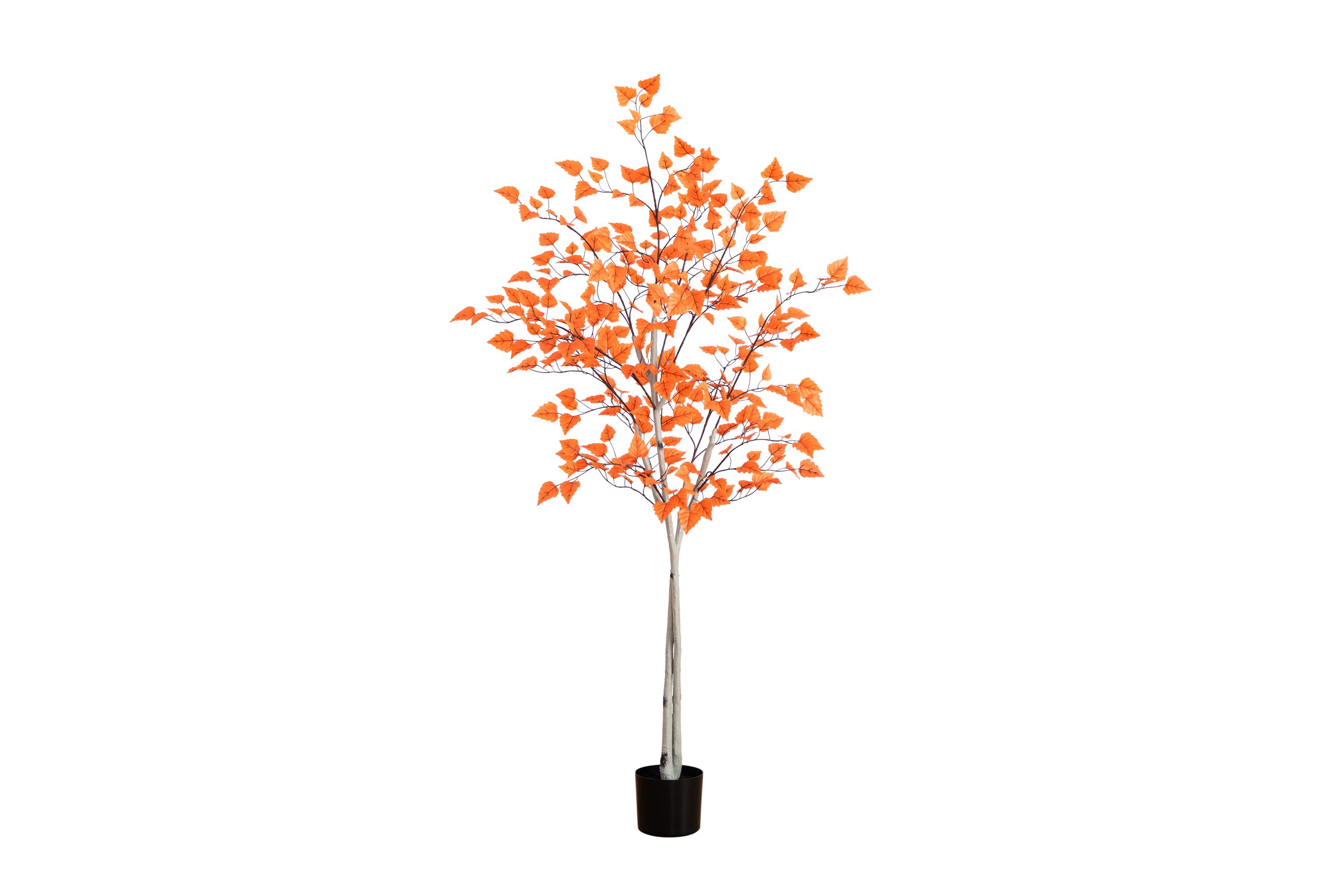 6ft. Autumn Paper Birch Artificial Fall Tree