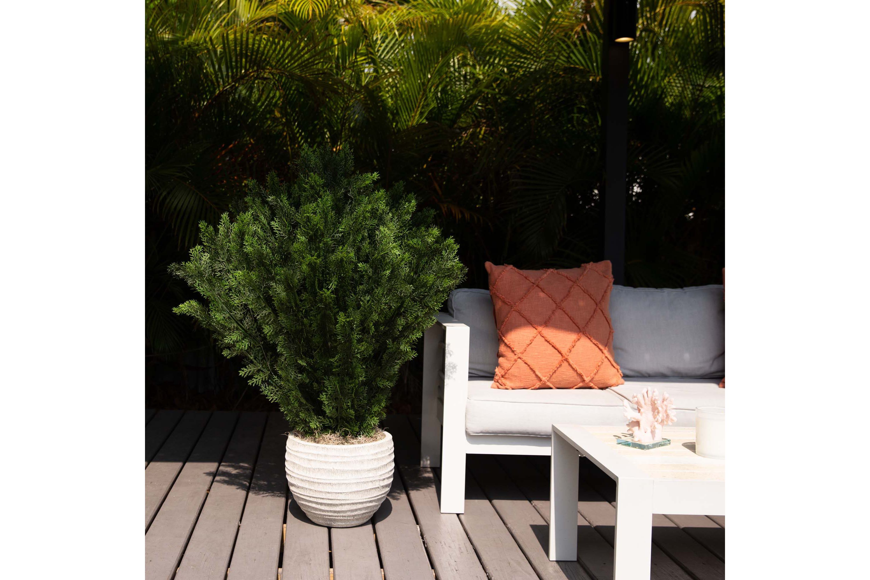 4ft. Artificial Cedar Bush UV Resistant (Indoor/Outdoor)