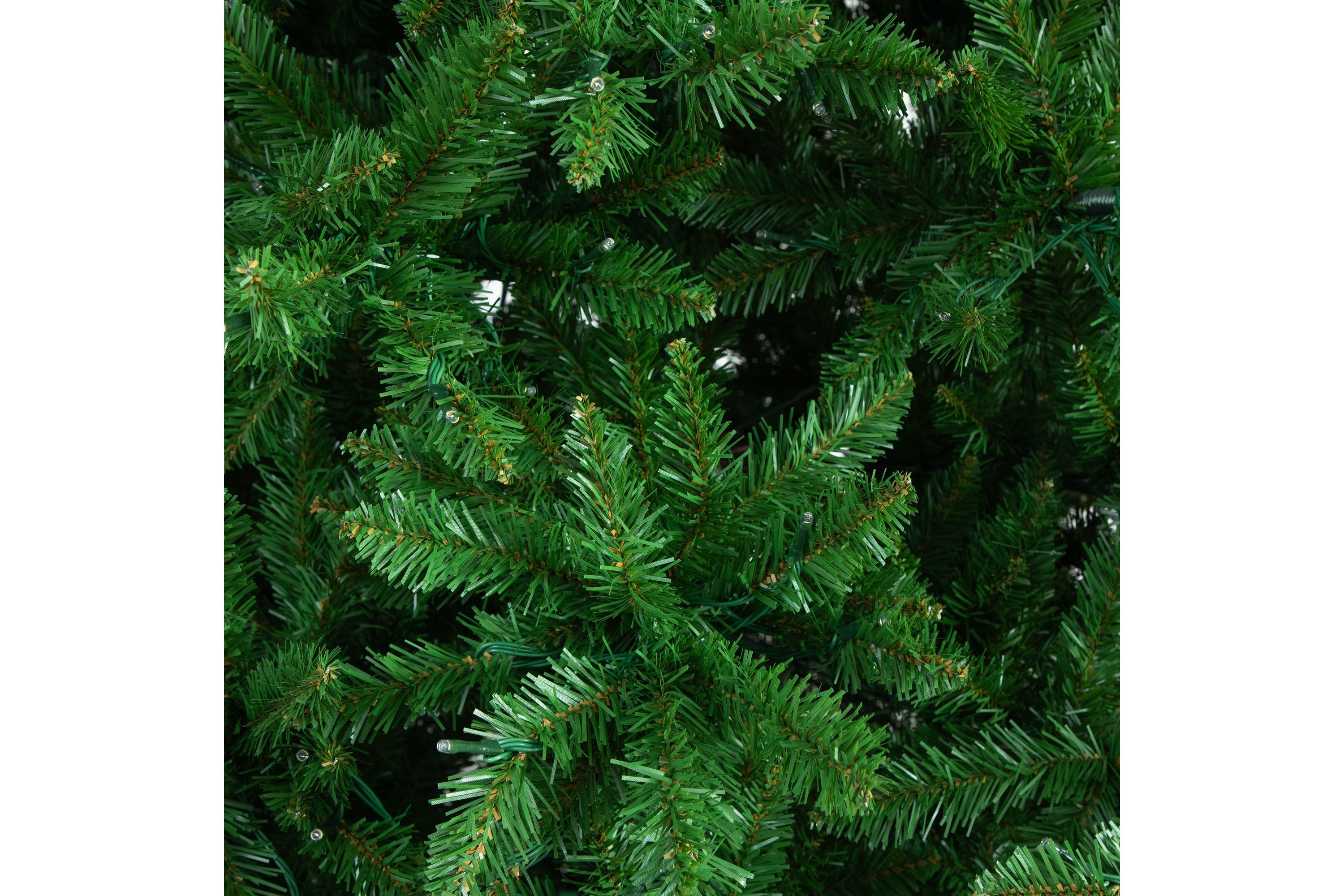 15ft. Artificial Slim Green Mountain Pine Christmas Tree with 1900 Warm White LED Lights and 5460 Branches