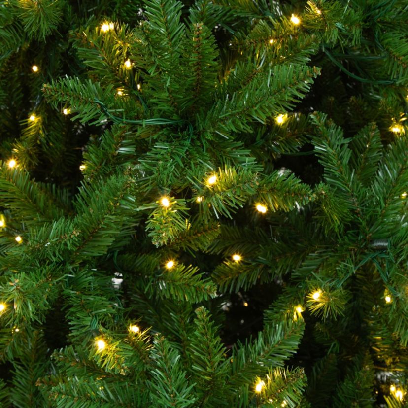 15ft. Artificial Slim Green Mountain Pine Christmas Tree with 1900 Warm White LED Lights and 5460 Branches
