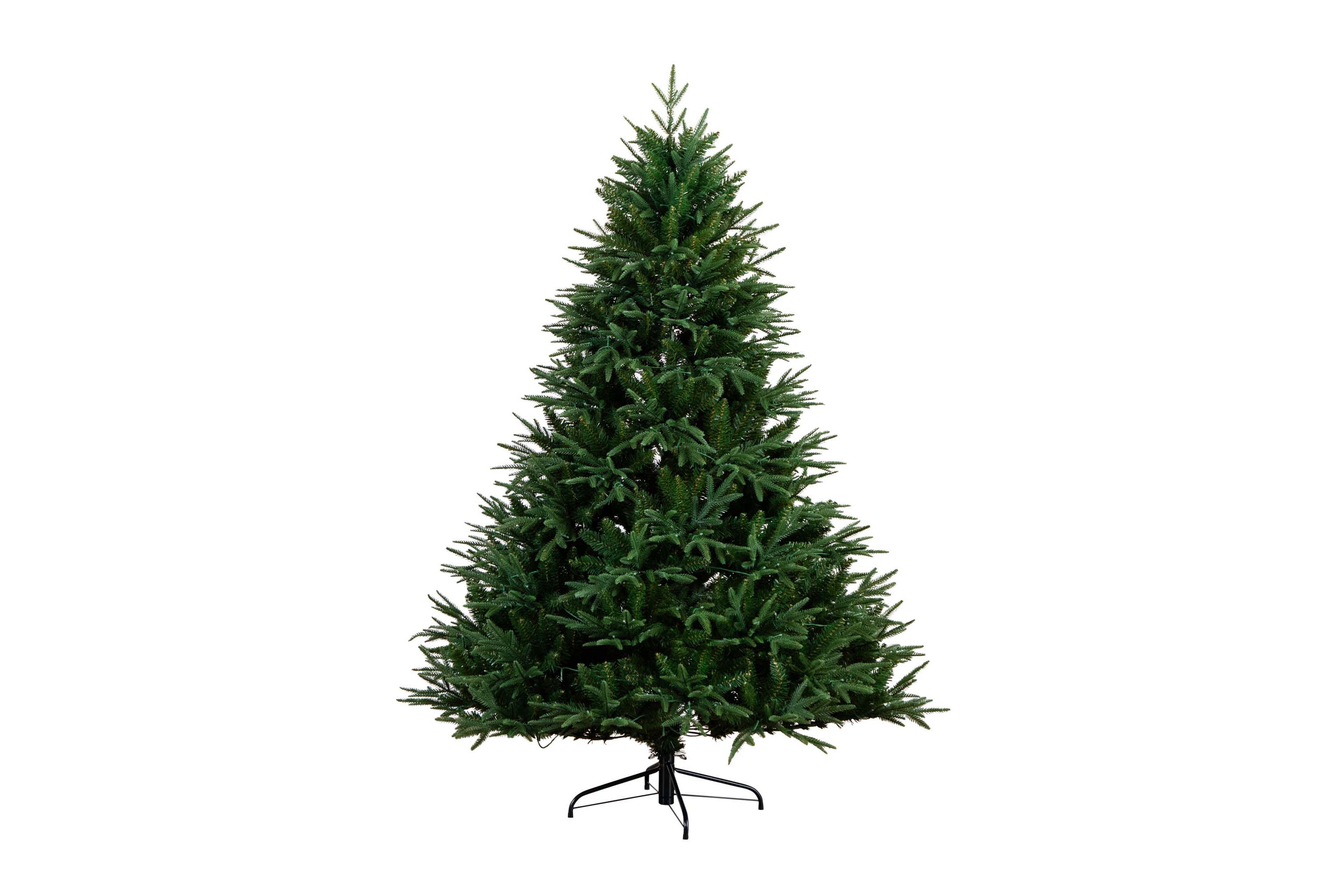 6ft. Pre-Lit Artificial Edmonton Fir Light Show Memory Shape Christmas Tree with Instant Connect Technology and 300 Color Changing LED Lights