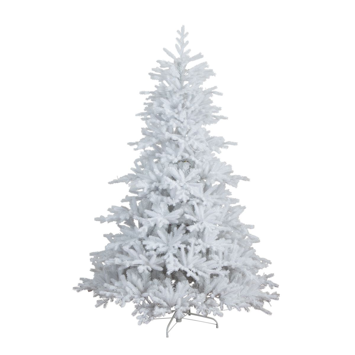7ft. Pre-Lit Artificial White California Spruce Christmas Tree with 440 Color Changing LED Lights