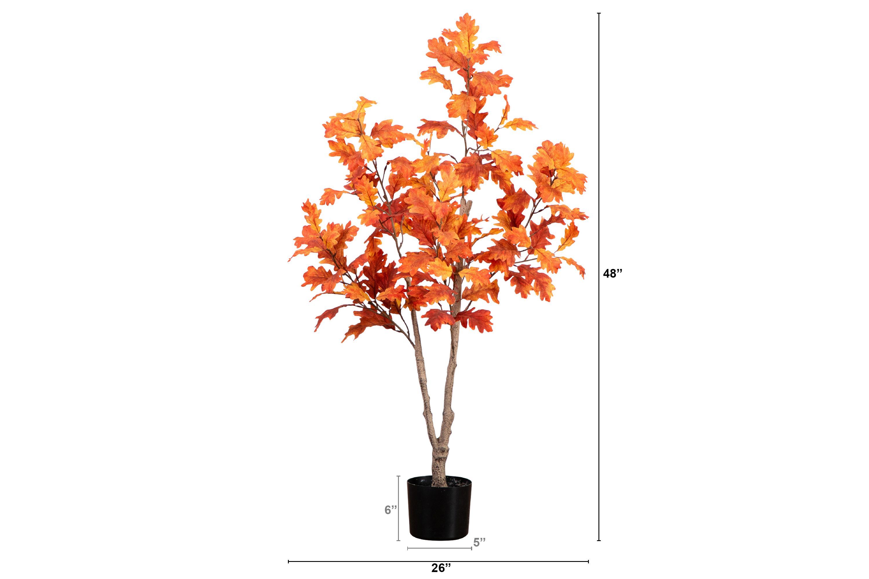 4ft. Autumn Oak Artificial Fall Tree