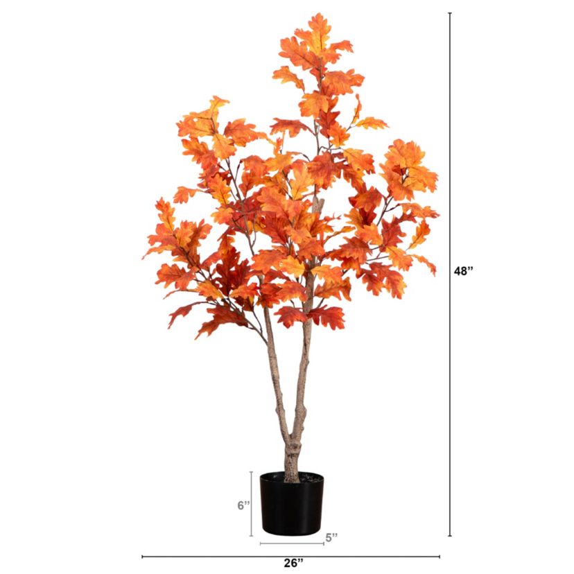 4ft. Autumn Oak Artificial Fall Tree