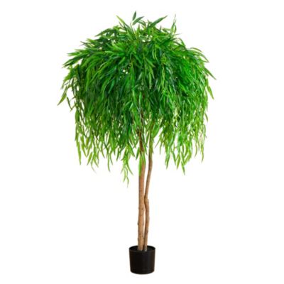 Nearly Natural 5ft. Willow Artificial Tree (Real Touch), Green