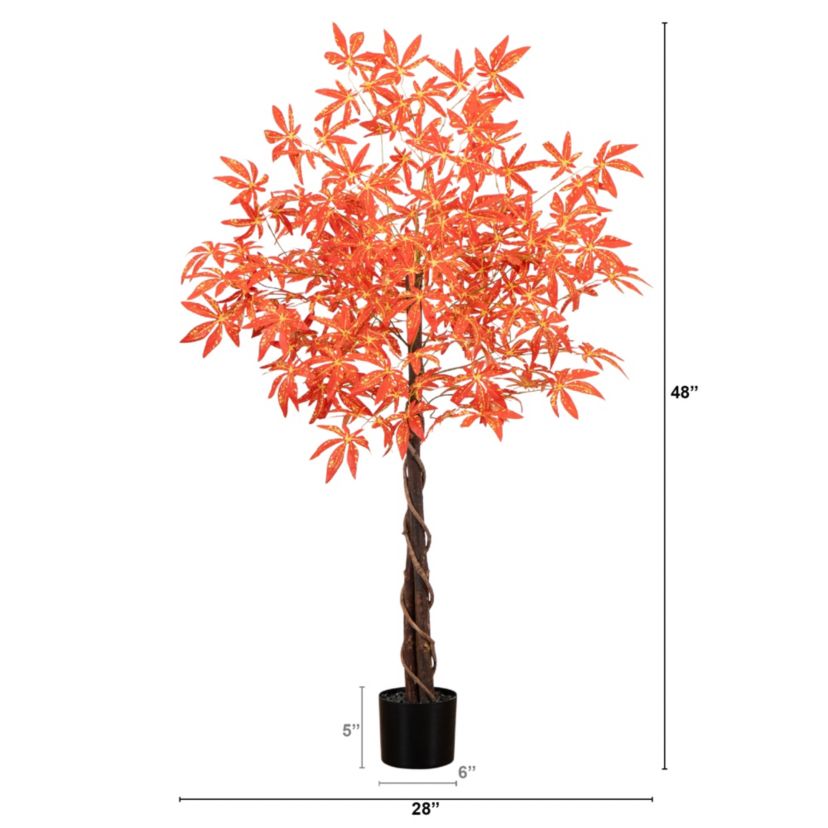 4ft. Autumn Vibrant Maple Artificial Fall Tree