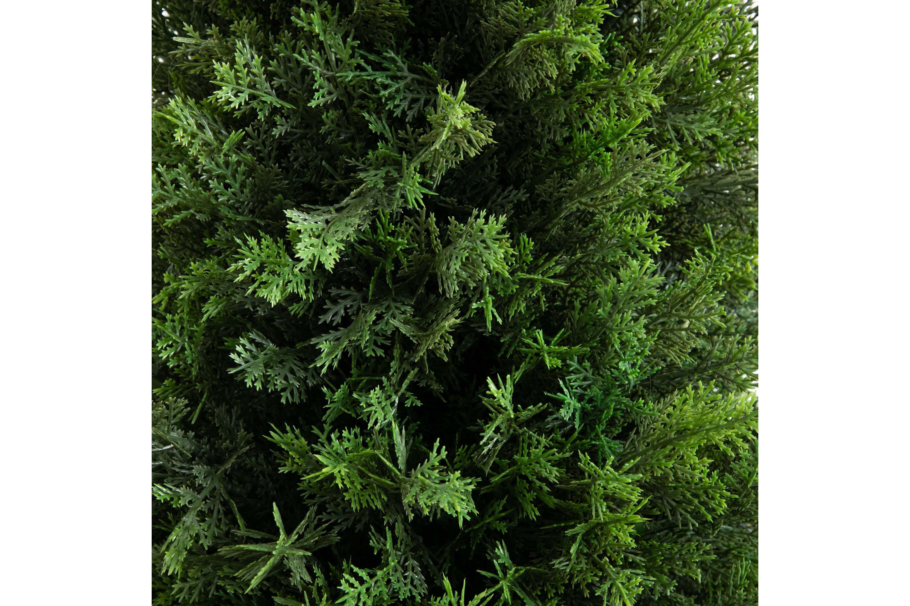 4ft. UV Resistant Artificial Cedar Tree in Decorative White Planter (Indoor/Outdoor)
