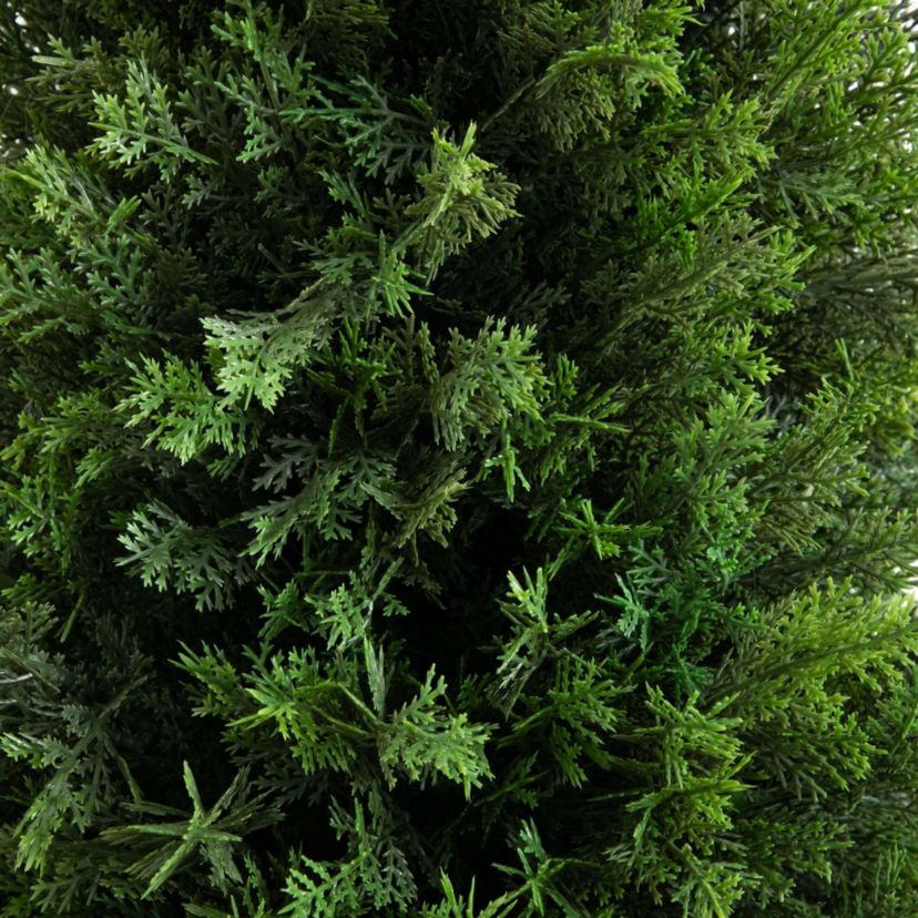 4ft. UV Resistant Artificial Cedar Tree in Decorative White Planter (Indoor/Outdoor)