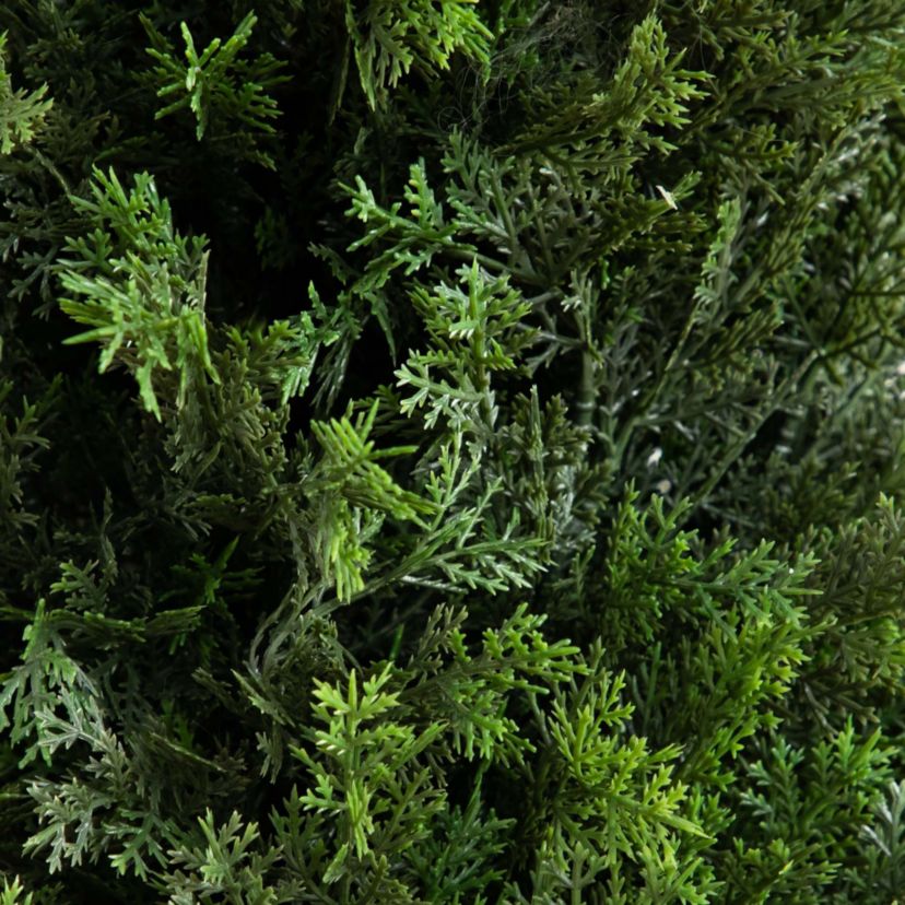 5ft. UV Resistant Artificial Cedar Tree in Decorative White Planter (Indoor/Outdoor)