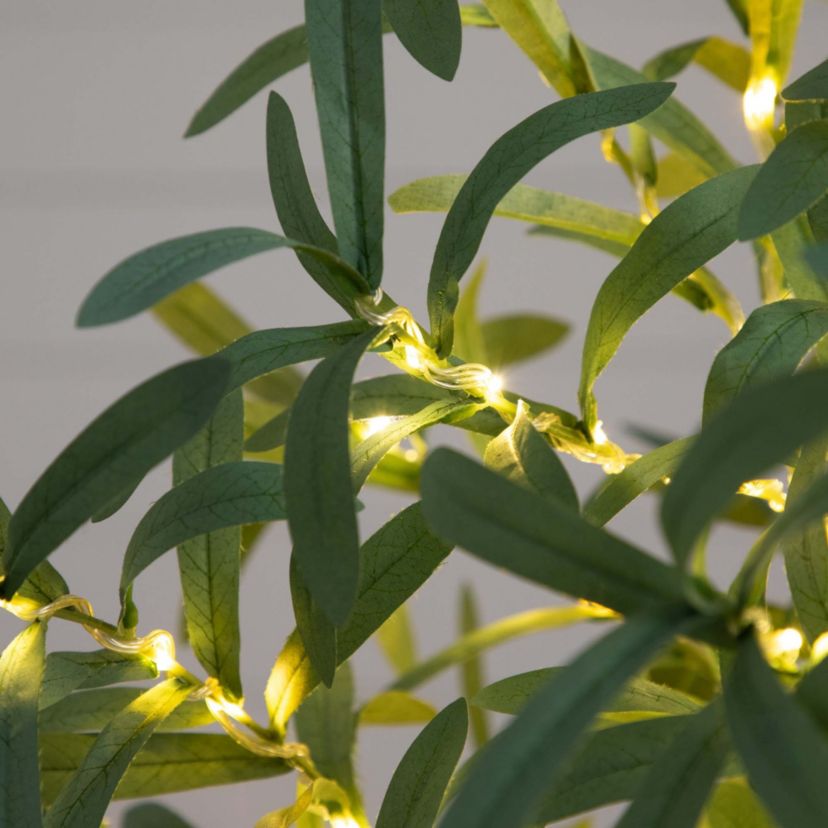 4ft. Lighted Artificial Olive Tree with 240 Warm White LED Lights