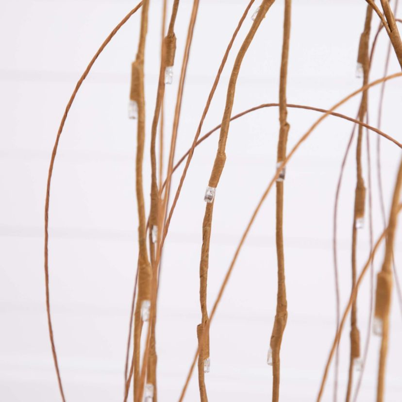 4ft. Pre-Lit Artificial Willow Tree with 120 Warm White LED Lights