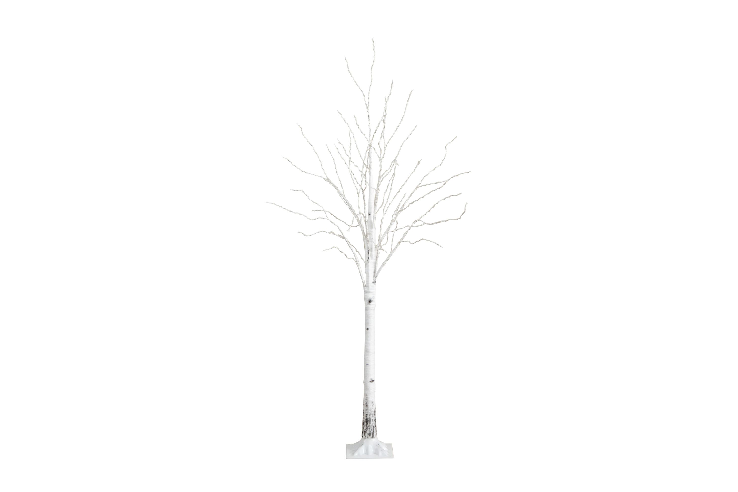 6ft. Pre-Lit Artificial White Birch Tree with 400 Color Changing LED Lights