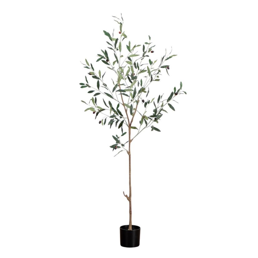 5-Foot Artificial Slim Minimalist Olive Tree