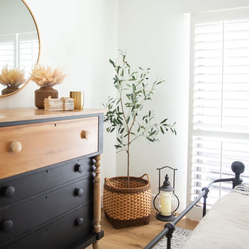 5-Foot Artificial Slim Minimalist Olive Tree