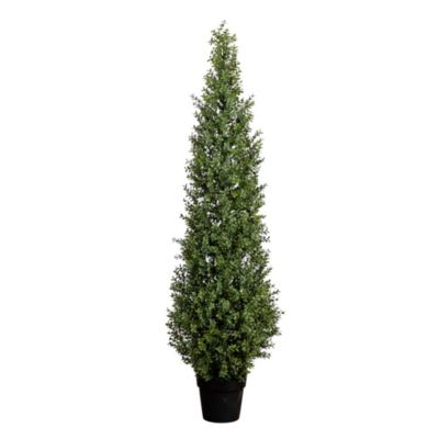 Nearly Natural 5-Foot UV Resistant Artificial Boxwood Topiary Tree (Indoor/Outdoor)