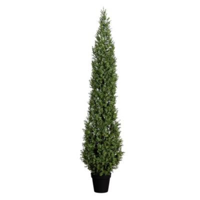 Nearly Natural 7-Foot UV Resistant Artificial Boxwood Topiary Tree (Indoor/Outdoor), Green