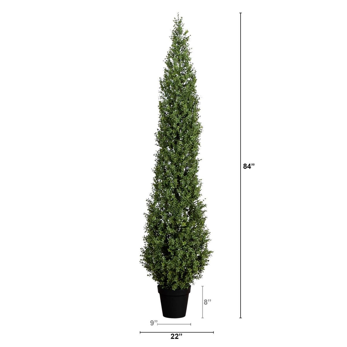 7-Foot UV Resistant Artificial Boxwood Topiary Tree (Indoor/Outdoor)