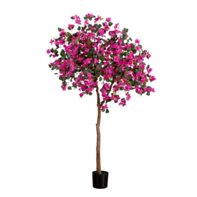 Nearly Natural 7-Foot Artificial Bougainvillea Tree, Pink