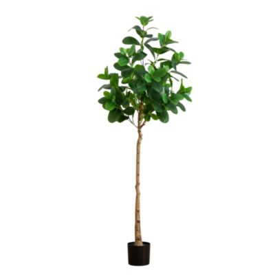 Nearly Natural 6-Foot Artificial Audrey Ficus Tree, Green