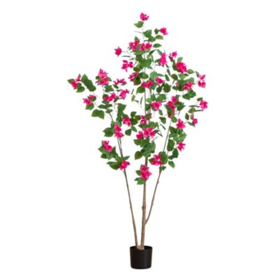Nearly Natural 6-Foot Artificial Minimalist Bougainvillea Tree, Pink