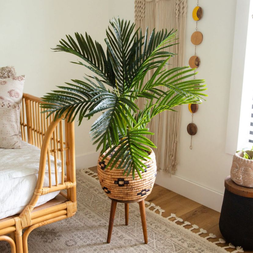 3-Foot Artificial Golden Cane Palm Tree