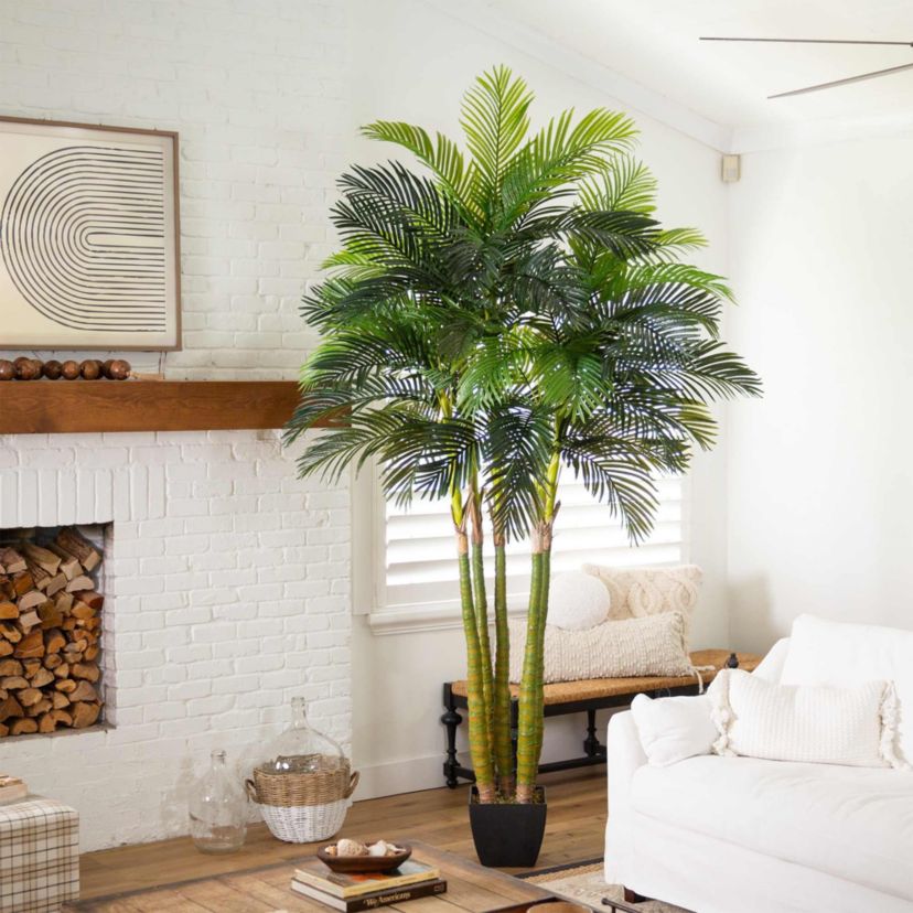 9.5-Foot Giant Five Stalk Artificial Areca Palm Tree