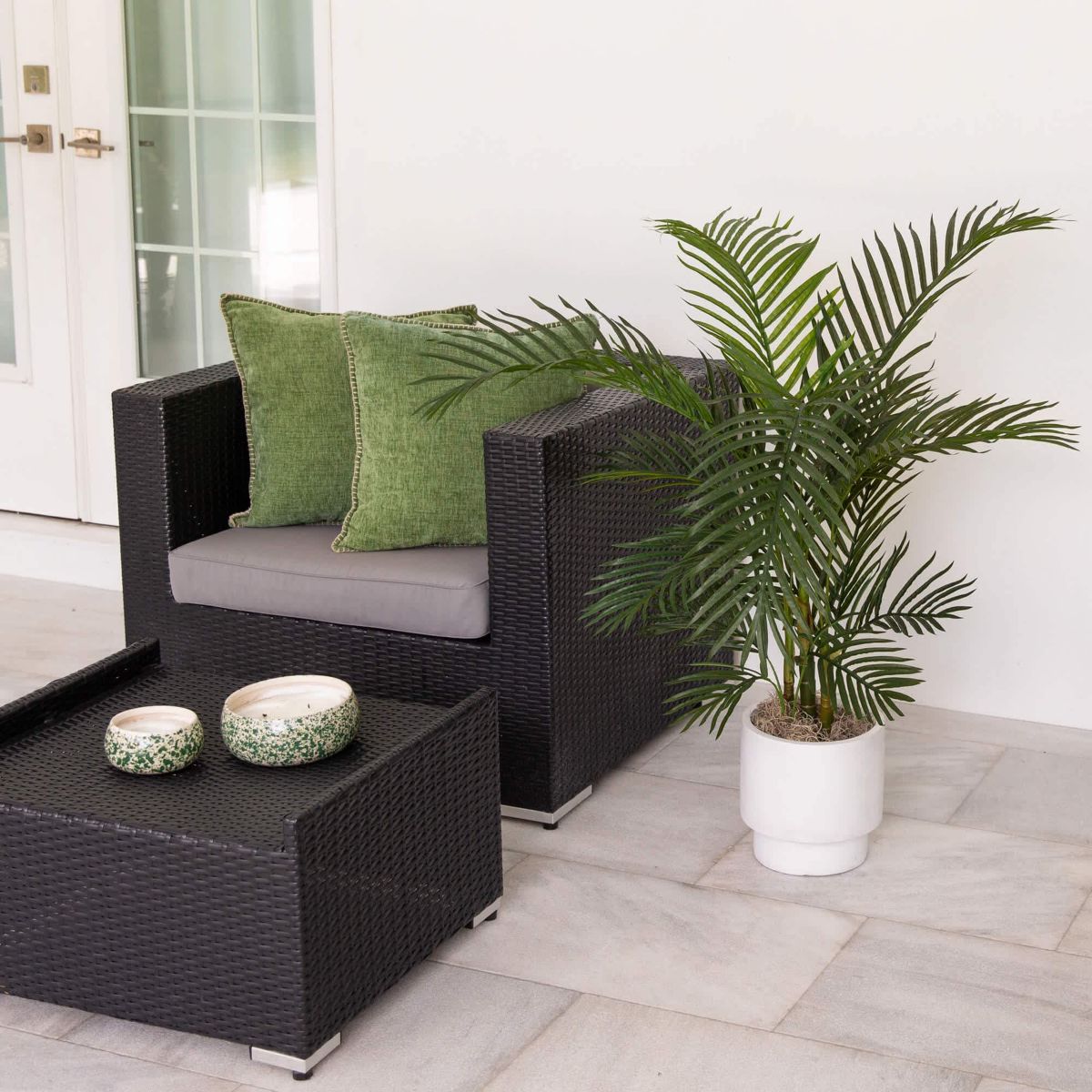 4-Foot UV Resistant Artificial Areca Palm Tree (Indoor/Outdoor)